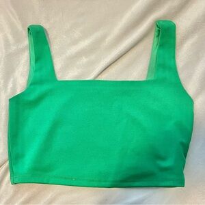Green Crop Top